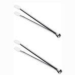 Klasik Metal Mangal Maşası 36 Cm-32 Cm-27 Cm Uzun-Kısa Boy Çelik Yemek Barbekü Izgara Kömür Köz (36 cm - 2 Adet)