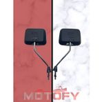 KLASİK MODEL KARE RETRO MOTOSİKLET AYNASI 10 MM