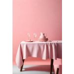 Klasik Pembe Dikdörtgen Masa Örtüsü 140x200 cm