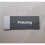 Klasik Seri Psikolog Kapı İsimliği