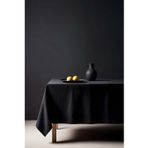 Klasik Siyah Dikdörtgen Masa Örtüsü 140x200 cm