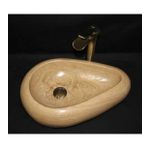 Klasik Traverten Çakıl Tasarım Mini Lavabo