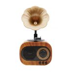 Klasist B5 Nostaljik Mini Gramafon Radyo Usb Aux Bluetooth Radyo Yüksek Ses Kalitesi