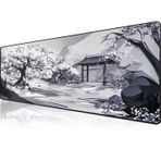 Klasse Pro - 10 Farklı Model Dikişli Kenar 90x40 cm Oyuncu Gaming Mouse Pad (Zen Garden, 90x40 cm)