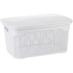 Klassy Damla Çok Amaçlı Plastik Sandık Sepet – 30 Lt - 345 x 495 x 270 mm - Beyaz