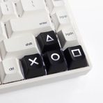 Klavye Keycaps Ok/Yön PSP Cherry MX Anahtar Kapağı Corsair K55 K65 K63 MX Anahtarları Arkadan Aydınlatmalı/Keychron C3 Pro / K8 / K2 Sürüm 2 / Razer Huntsman/MageGee Mekanik Oyun Klavyesi (Siyah)