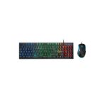 Klavye Mouse Set Oyuncu Gökkuşağı Aydınlatmalı Everest Km-198 Luminax Siyah