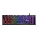 Klavye Oyuncu Gaming Rgb Rainbow Membrane Everest Kb-24 Siyah cok-renkli