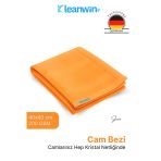 Kleanwin Shine 40X60Cm Mikrofiber Cam Bezi Turuncu – Ev Ve Araç Cam Temizlik Bezi, İz Bırakmaz Mikrofiber Bez