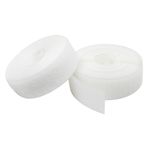 KLEBASTO Dikmek için cırt cırtlı bant | Kanca bandı ve tüylü bant seti | Dikmek için cırt cırtlı | Yüksek kapatma gücü (Beyaz, 20 mm x 6 m)