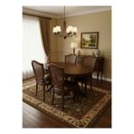 KleinHaus Furniture Elegansia Masa Yemek Takımı, 4 Sandalyeli Masa Takımı, (Değiştirilebilir Renk ve Kumaş)