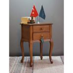 Kleinhaus Furniture Lükens Ayak Ahşap Komodin - Ceviz