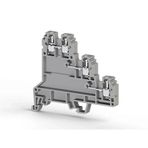 Klemsan 324409 PUK 3S 2.5 mm Üç Katlı Gri Vidalı Klemens