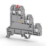 Klemsan 324429 24 V DC Gri 2.5 mm Üç Katlı Ledli Sensör Klemensi