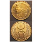 KLEOPATRA A900 - Skarabe a900 - 21.52gr 22 ayar A900 Altın Madalya - Khepri - Scarab