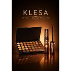 KLESA 40’lı Kahve Bronz Far Paleti ve Kahverengi Maskara Seti