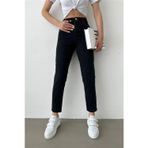 Kleshus Ganikus Siyah Mom Dar Kesim Rahat Fit Jean Sara