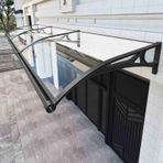 KLGFBDC 100 x 80 cm alüminyum su geçirmez dış tente, ön kapı, balkon, pencere veya teras için idealdir.