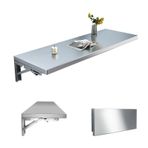 KLGFBDC 150 cm Duvara Monte Katlanır Masa - Mutfak, Çalışma Odası, Yatak Odası ve Oturma Odası için Görünmez Katlama Planı Tasarımı - Kolay Montaj ve KULLANIM için yerden tasarruf sağlayan masa