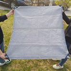 KLGFBDC 3,8 m x 5 m bahçe gölge ağı, %90 UV korumalı, halka sistemi, sera, teras, tavuk kümesi ve dış mekan için, bitkiler ve hayvanlar için dayanıklı güneş koruması