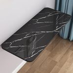 KLGFBDC Ahşap Duvara Monte Katlanır Masa 40"x20" Taşınabilir Yüzer Masa Mutfak Ofis Çalışma Alanı Tasarruflu Tasarım (Beyaz Taş 70x40 cm/28x16 inç)