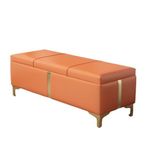 KLGFBDC Ayakkabı saklama bankı, puf tarzında saklama kutusu, gizli depolama alanı, koridor saklama ünitesi, kapaklı sandık, taşıma kapasitesi 150 kg (Boyut: 40 x 100 cm, Renk: D)