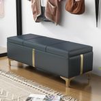 KLGFBDC Ayakkabı saklama bankı, puf tarzında saklama kutusu, gizli depolama alanı, koridor saklama ünitesi, kapaklı sandık, taşıma kapasitesi 150 kg (Boyut: 40 x 60 cm, Renk: E)