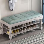 KLGFBDC Ayakkabı tezgahı için koridor için lüks koltuk, döşemeli koltuk, ayakkabı düzenleyici, koridor ve yatak odası ayağı tezgahı, 43 x 12 x 19 cm