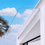 KLGFBDC Bahçe tentesi, UV ve darbeye dayanıklı, pencere ve yağmur koruması, veranda, balkon ve bahçe için ev kapısı örtüsü, sağlam, 40 x 300 cm / 16 x 118 inç
