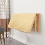 KLGFBDC Çamaşır odası için duvara monte katlanır masa, mutfak ve çalışma odası için sağlam katlanır masa, yerden tasarruf sağlayan duvar masası, beyaz, 120 x 60 cm (47,2 x 23,6 inç)