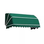 KLGFBDC Çekilebilir, kavisli güneş ağı, su geçirmez teras tentesi, teras ve balkon için katlanabilir güneş koruması, polyester, pencere ve kapı koruması (yeşil, 1,2 x 0,6 x 0,6 m)