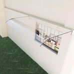 KLGFBDC dış tente, şeffaf polikarbonat, yağmur ve UV koruması için Ana kapı, balkon, veranda, pencere veya garaj için Kapak 3,5 mm kalınlığında (48 x 119 cm).