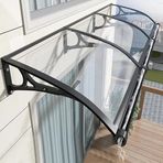 KLGFBDC dış veranda kapısı için tente – güneş koruması, ön kapı, balkon ve veranda için su geçirmez – sessiz ve ölçeklenebilir tasarım, 80 x 230 cm (31 inç x 91 inç), hava koşullarına karşı koruma
