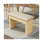 KLGFBDC Döşemeli Koltuklu Rustik Masif Ahşap Ayakkabı Bankı - Yatak Odası, Oturma Odası, Koridor ve Yemek Masası için Country Tarzı Uzun Bank (60 x 20 x 45 cm)