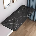 KLGFBDC Duvara Monte Katlanır Masa - Katlanabilir Çalışma Masası ve Yerden Tasarruflu Yüzen Masa Ev Ofis Yemek ve Oturma Odası için - 80x50 cm Siyah Dokulu Tasarım