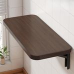 KLGFBDC Duvara monte katlanır masa, yer tasarruflu, küçük odalar için ideal, yemek odası, çalışma odası, balkon, mutfak, oturma odası, yatak odası, ceviz kaplama için mükemmel, 40 x 40 cm