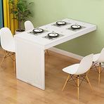 KLGFBDC Duvara Monte Katlanır Yemek Masası - Yer Tasarrufu için Yerden Tasarruf Sağlayan Dönüştürülebilir Masa. Ofis, Yatak Odası ve Mutfak için MDF Duvar Masası. Kurulumu Kolay ve Şık