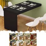 KLGFBDC Ev, Ofis ve Mutfak için Duvara Monte Katlanır Masa, Kompakt, Küçük Alanlar İçin Katlanır Tabla, Siyah (100 x 50 cm) - Yerden Tasarruf Sağlayan Tasarım, Çok Yönlü Kullanılabilir