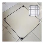 KLGFBDC Görünmez Menhol Kapağı Paslanmaz Çelik Septik Tank Kapağı Çift Katmanlı Çelik Çubuklar Sürüş Yolu ve Beton Ağır Hizmet Tipi Erişim Kapağı için Paslanmaz Çelik Çerçeve