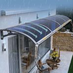 KLGFBDC Kapı Girişi ve Veranda için Dış Mekan Pencere Tente Gölgelik, UV Dayanıklı Yağmur ve Kar Koruması 65x180 cm (25,6x70,9 inç) Ön Sundurma için Dayanıklı Tepegöz Örtüsü