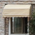 KLGFBDC Kapılar ve Pencereler için Su Geçirmez Tente - Yağmur ve Kar için Dış Mekan Gölgelik Örtüsü - Alüminyum Çerçeve Veranda Dekorasyonu (Haki 70x50x50cm)
