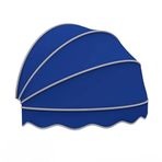 KLGFBDC Katlanabilir Güneş Siperliği Balkon Perdesi UV Koruması Kapı Pencere için 90 cm / 35 inç, Mavi, Zarif Kubbe Tasarım, Su Geçirmez, Dış Mekan Gölgeleme İçin Çok Yönlü Çözüm