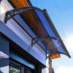 KLGFBDC Mavi Kapı Kanopisi - 2,5 mm Kalınlığında Darbeye Dayanıklı Polycarte Kılıf Ga Pencere Balkon Levhası için - Kendi Kendini Temizleyen 60x460 cm/24x181 İnç