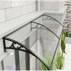 KLGFBDC Modern Ön Kapı Tente - Dış Mekan UV Koruması için Polikarbonat Kanvas, UV Koruması, Avlu/Balkon/Giriş için İdeal Kavisli Stand (61 x 381 cm)