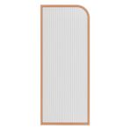 KLGFBDC Pembe altın pisuvar ayırma duvarı, 8 mm görüş koruması, sertleştirilmiş cam, 120 x 40 cm, duvara monte klozet, sağlam paslanmaz çelik, umumi tuvaletler için banyo ayırıcı duvar (1 adet)