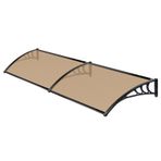 KLGFBDC Pencereler ve Kapılar için Dayanıklı Metal Tente - Veranda Balkon ve Sundurma için Kolay Kurulum Kanopisi - Sabit Ön Kapı Tentesi (80x200CM/31,5x79,2 inç)