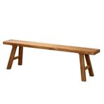 KLGFBDC Şık masif ahşap bank – Yatak odası, giriş alanı veya yemek odası için ayakkabı rafı ve sehpa olarak çok yönlü kullanılabilir – 120 x 26 x 45 cm, sağlam ve şık