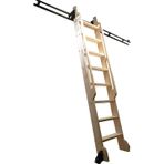 KLGFBDC Sürgülü ray seti, tekerlekli merdivenler için, kütüphaneler, dolaplar ve diğer odalar için ideal. Ray 400 cm (13 fit).