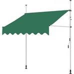 KLGFBDC Tente için Yedek Kanvas, Pencere, Kapı, Güneş Barınağı, Geri Çekilebilir Tente Yedek Örtüsü, Üst Kapak, Bahçe, Mağaza, Balkon için Gölgelik Örtüsü (Yeşil