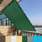 KLGFBDC Vela Dikdörtgen Güneşlik 2,5 x 3,6 m, Teras, Bahçe, Pergola, Tavuk Kümesi için Gizlilik Ekranı, Yeşil